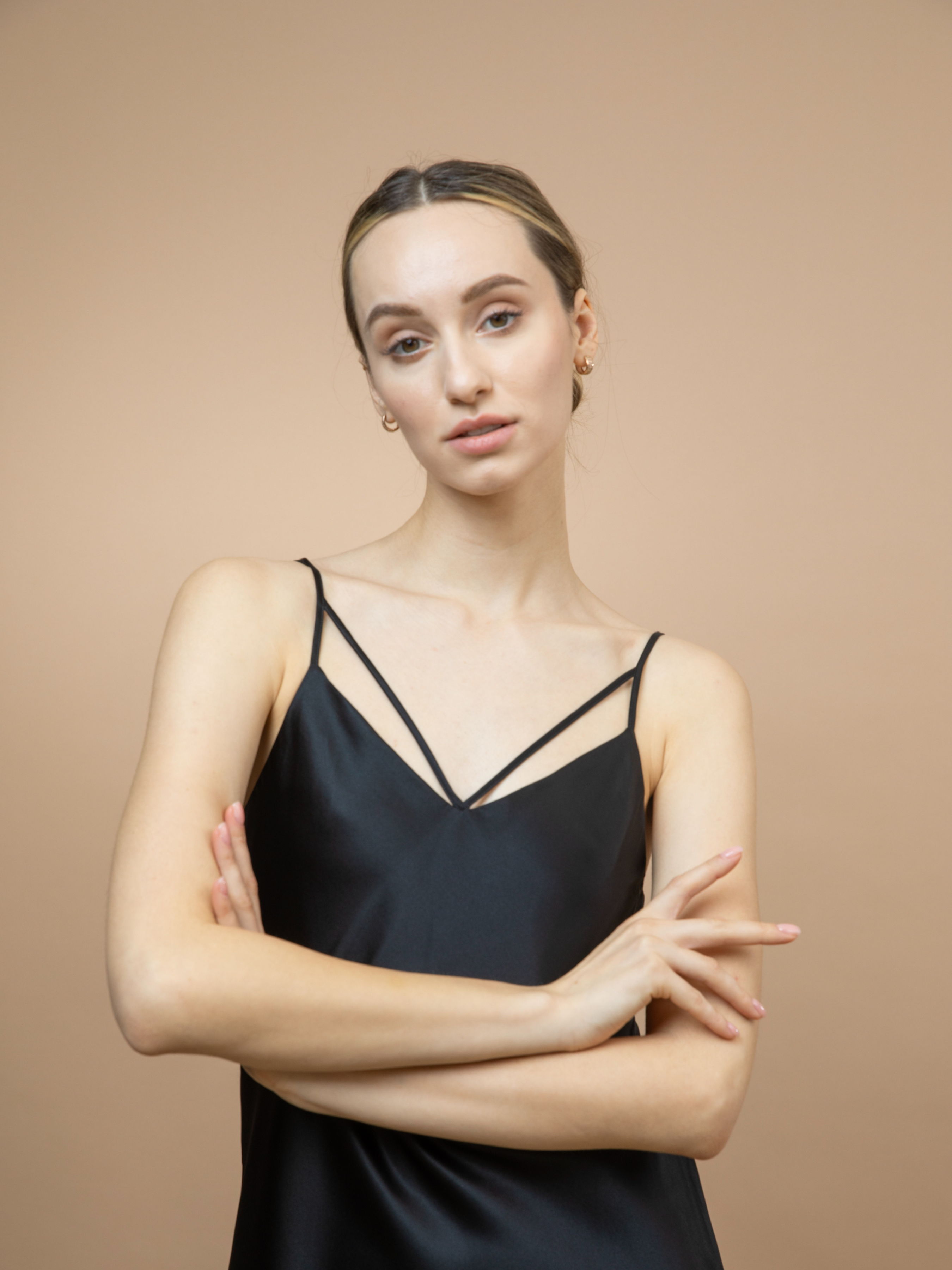 Mavi Mulberry Silk Slip Midi Dress