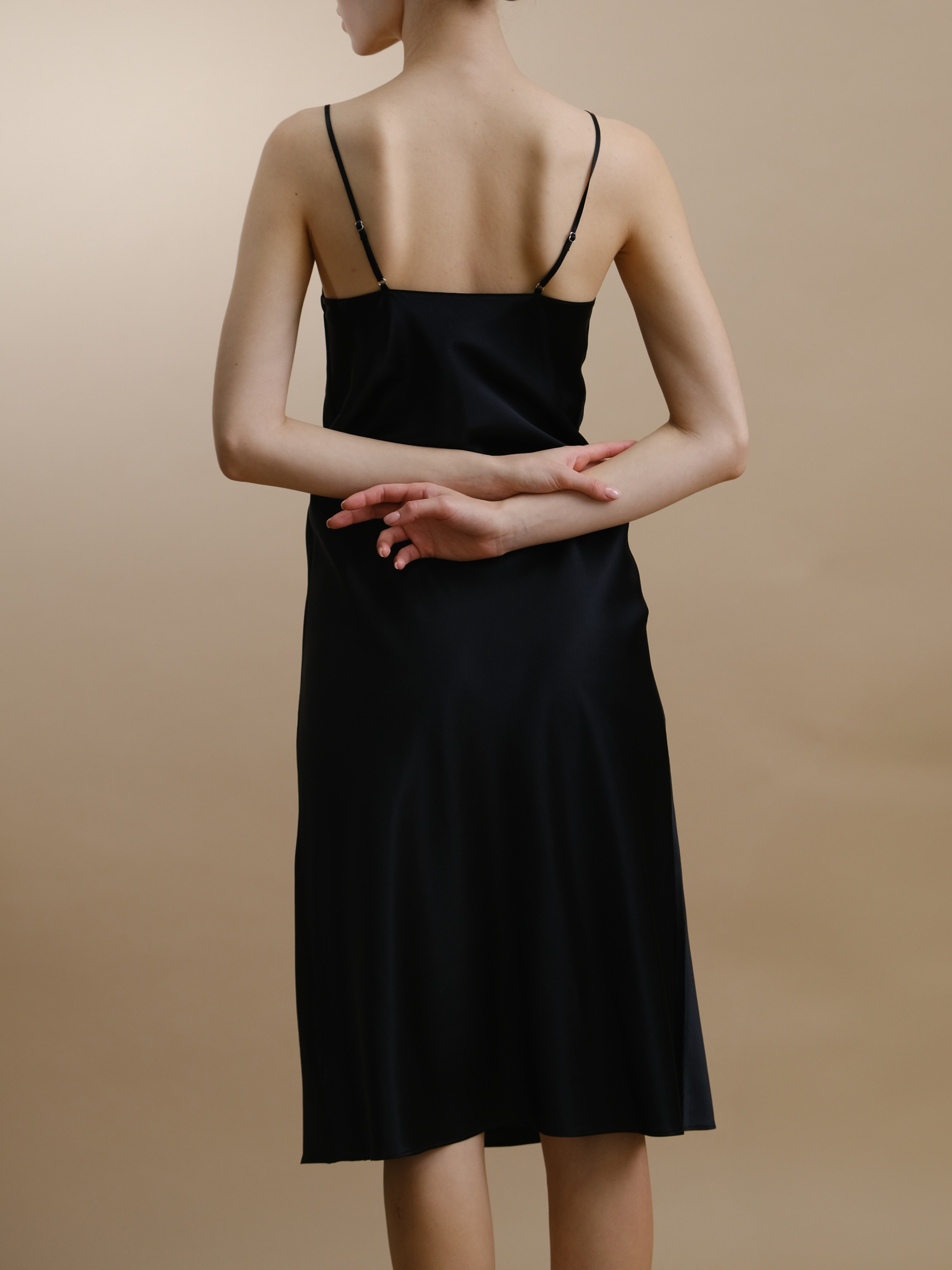 Mavi Mulberry Silk Slip Midi Dress